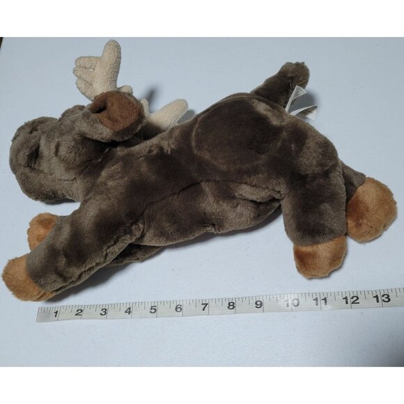 Bass Pro Shops Moose 13 inch Plush Brown Realistic Lying Down Stuffed Animal Toy - Picture 6 of 6